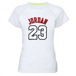 Женская футболка для спорта Jordan 23 - PrintSalon