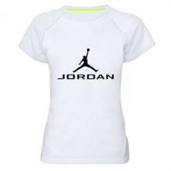 Женская футболка для спорта Jordan - PrintSalon