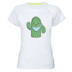 Женская футболка для спорта Кактус - PrintSalon