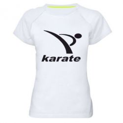 Женская футболка для спорта Karate - PrintSalon