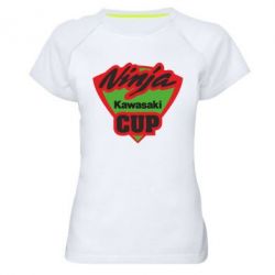 Жіноча футболка для спорту Kawasaki Ninja Cup - PrintSalon