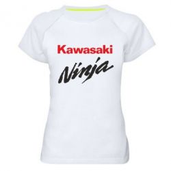 Женская футболка для спорта Kawasaki Ninja - PrintSalon