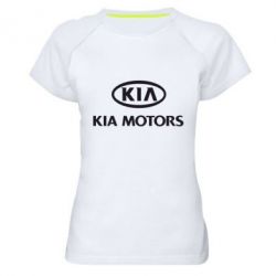 Женская футболка для спорта Kia Logo - PrintSalon