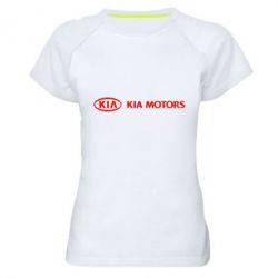 Женская футболка для спорта Kia Motors Logo - PrintSalon
