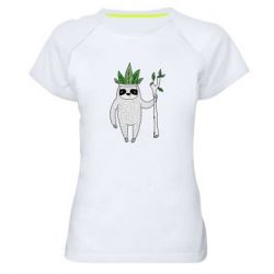 Женская футболка для спорта King sloths - PrintSalon