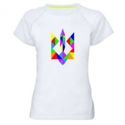 Женская футболка для спорта Кольоровий герб - PrintSalon
