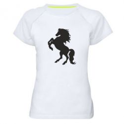 Женская футболка для спорта Конь - PrintSalon
