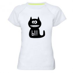Женская футболка для спорта Кошка Ы - PrintSalon