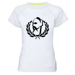 Женская футболка для спорта Козак у вінку - PrintSalon