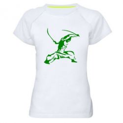 Женская футболка для спорта Козак з шаблями - PrintSalon