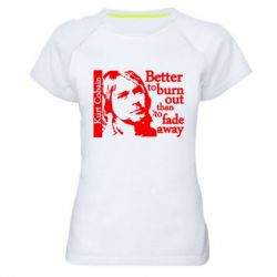 Жіноча футболка для спорту Kurt Cobain - PrintSalon