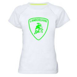 Женская футболка для спорта Lamborghini Auto - PrintSalon