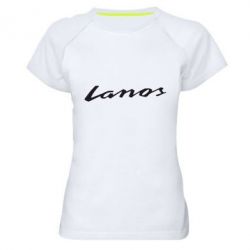 Женская футболка для спорта Lanos Logo - PrintSalon
