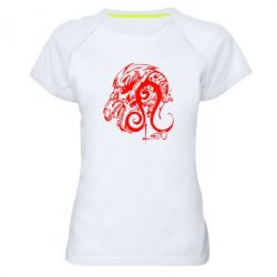 Женская футболка для спорта Leo (Лев) - PrintSalon