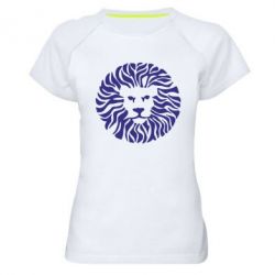 Женская футболка для спорта лев - PrintSalon