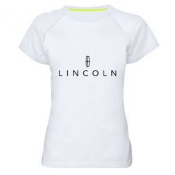 Женская футболка для спорта Lincoln logo - PrintSalon