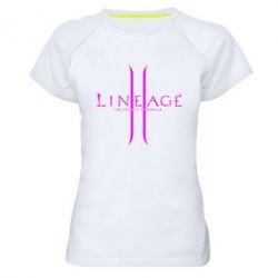 Женская футболка для спорта Lineage ll - PrintSalon