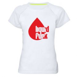 Женская футболка для спорта Liquid funk - PrintSalon