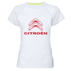Женская футболка для спорта Логотип Citroen - PrintSalon