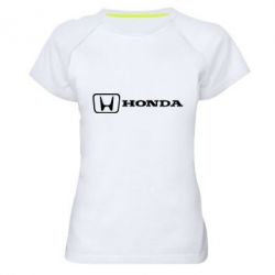 Женская футболка для спорта Логотип Honda - PrintSalon