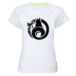 Женская футболка для спорта Логотип Викинги - PrintSalon