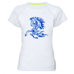 Женская футболка для спорта Лошадь - PrintSalon