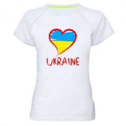 Женская футболка для спорта Love Ukraine - PrintSalon
