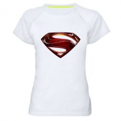 Женская футболка для спорта Man of Steel - PrintSalon