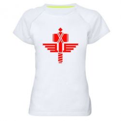 Женская футболка для спорта Manowar Logo - PrintSalon