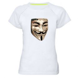 Женская футболка для спорта Маска Вендетта