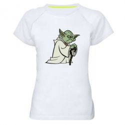 Женская футболка для спорта Master Yoda - PrintSalon