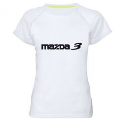 Женская футболка для спорта Mazda 3 - PrintSalon