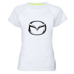 Женская футболка для спорта Mazda 3D Logo - PrintSalon