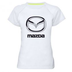 Женская футболка для спорта Mazda Logo - PrintSalon