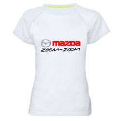 Женская футболка для спорта Mazda Zoom-Zoom - PrintSalon