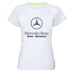 Женская футболка для спорта Mercedes Benz - PrintSalon