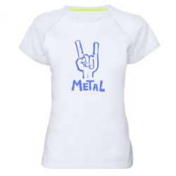 Женская футболка для спорта Metal - PrintSalon