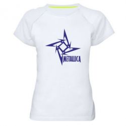 Женская футболка для спорта Metallica Logotype - PrintSalon