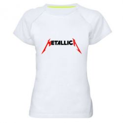 Жіноча футболка для спорту Металіка - PrintSalon