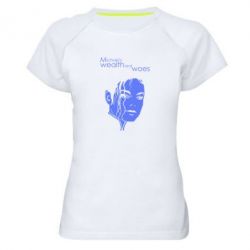 Женская футболка для спорта Michael's wealth and woes - PrintSalon