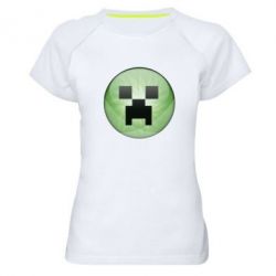 Женская футболка для спорта Minecraft Ball - PrintSalon