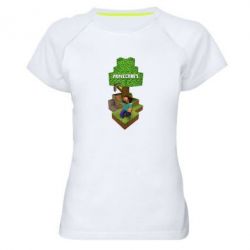 Женская футболка для спорта Minecraft Steve - PrintSalon