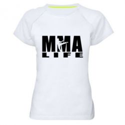 Жіноча футболка для спорту MMA Life - PrintSalon