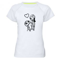 Женская футболка для спорта MOTO LOVE - PrintSalon