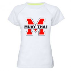 Женская футболка для спорта Muay Thai Big M - PrintSalon