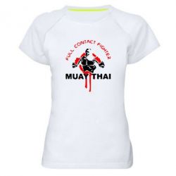 Жіноча футболка для спорту Muay Thai Full Contact - PrintSalon