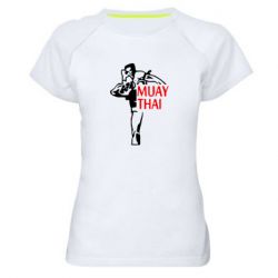 Женская футболка для спорта Muay Thai kick - PrintSalon