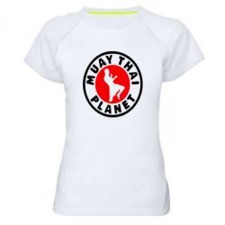 Женская футболка для спорта Muay Thai Planet - PrintSalon