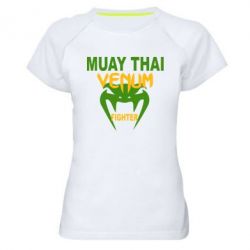 Женская футболка для спорта Muay Thai Venum Fighter - PrintSalon