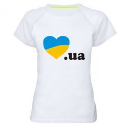 Женская футболка для спорта Народився в Україні - PrintSalon